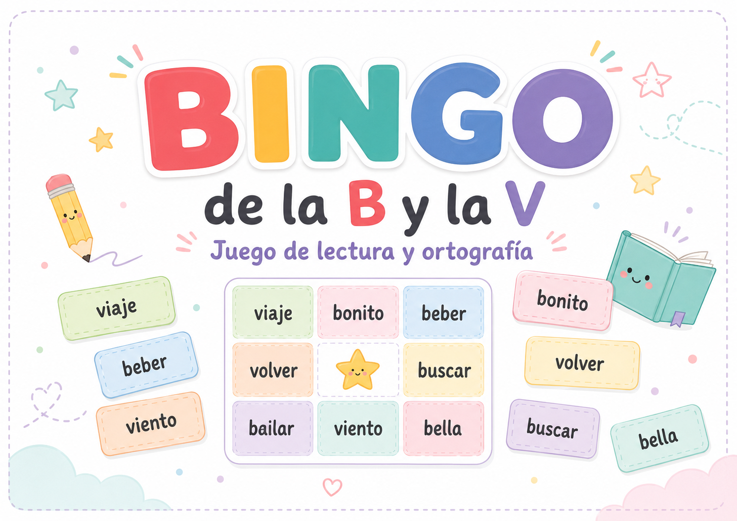 Bingo ortográfico B-V